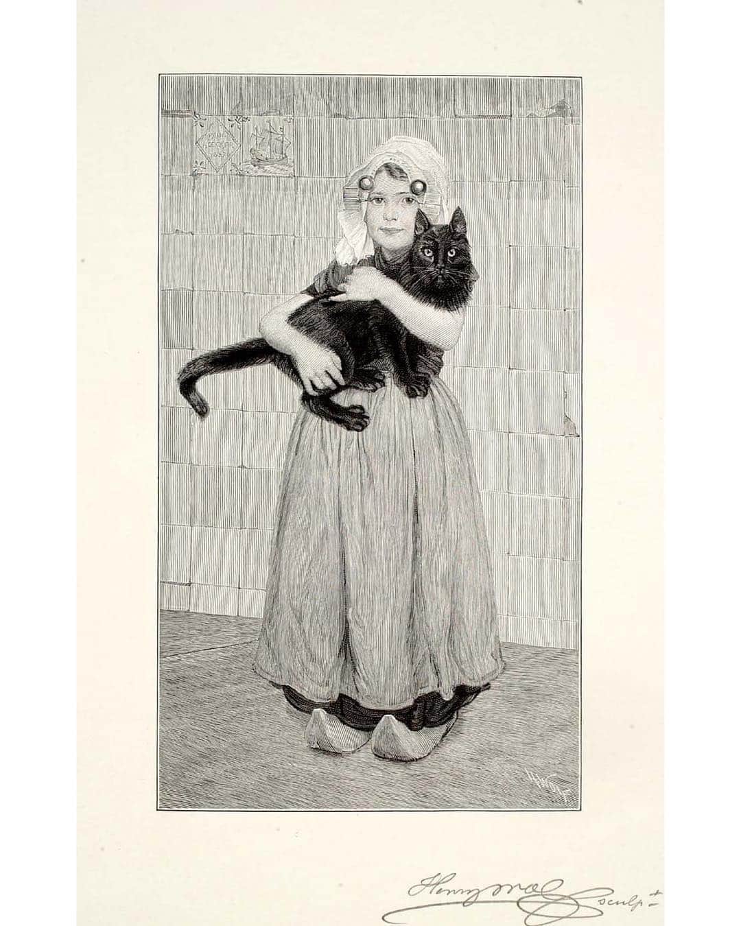 スミソニアン博物館さんのインスタグラム写真 - (スミソニアン博物館Instagram)「Squeeze the ones you love this #NationalPetDay. Just not too tight. "Girl with Cat" (1902) by Henry Wolf is in our @americanart. Wolf was a graphic designer and photographer who worked as the art director for Esquire and Harper's Bazaar.」4月12日 6時51分 - smithsonian