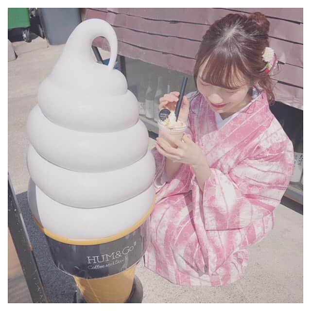 江嶋綾恵梨さんのインスタグラム写真 - (江嶋綾恵梨Instagram)「金箔でびゅ〜。🌸﻿ ﻿ 棒茶のタピオカ☺︎♡﻿ 金沢は美味しいものとか名物多いネ💭﻿ ﻿ ((白枠、本日から復帰です。笑))﻿ ﻿ #金沢カフェ #金沢 #タピオカ #金箔 #棒茶 #humandgo」4月12日 12時35分 - aeringoooo