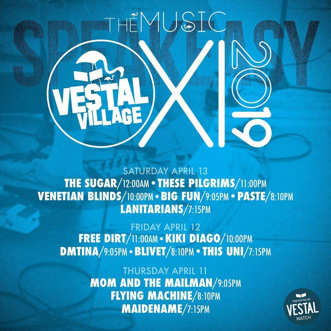 ベスタルさんのインスタグラム写真 - (ベスタルInstagram)「🎶 #VestalVillage Main Stage and Speakeasy Set Times! 🎵」4月12日 7時33分 - vestalwatch