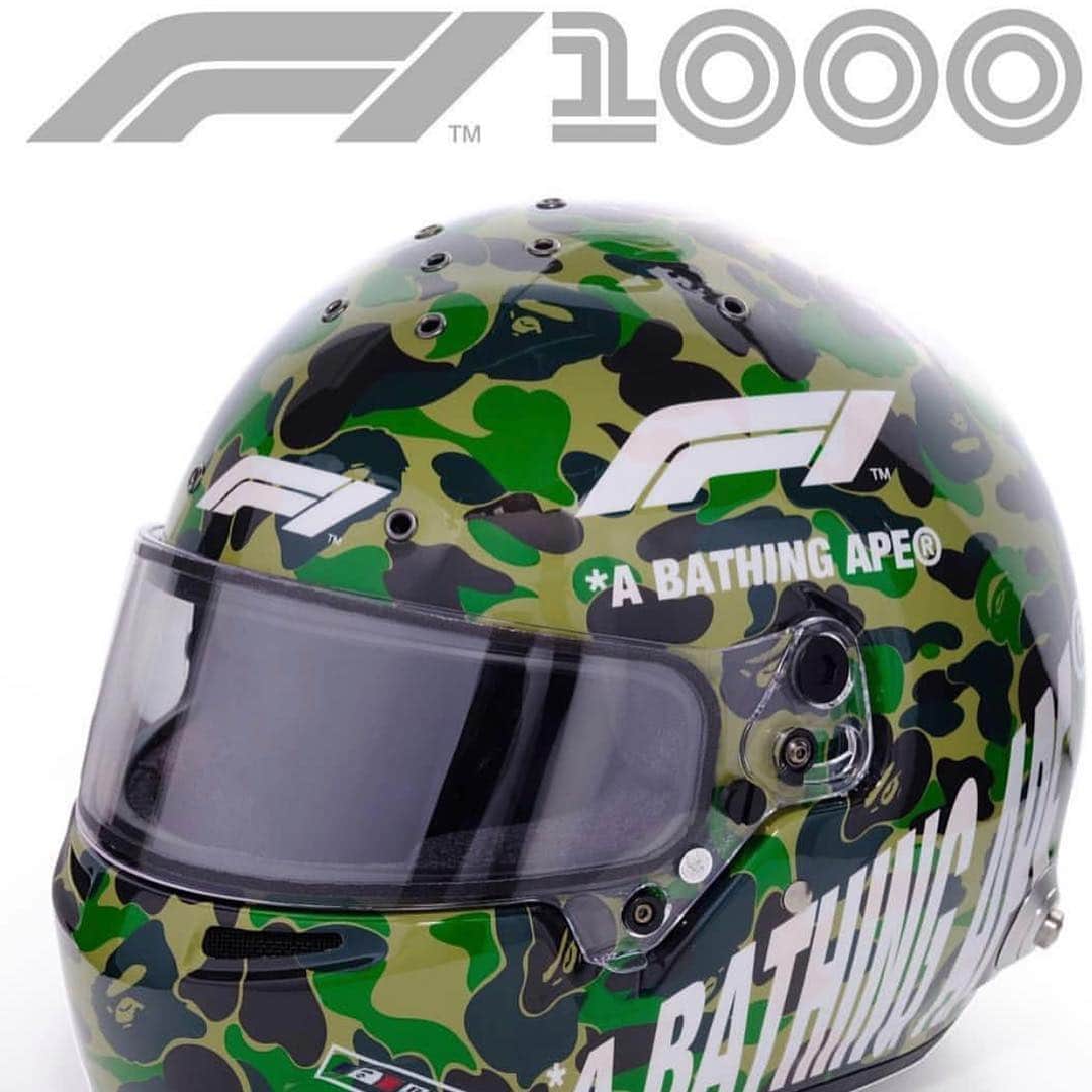 F1さんのインスタグラム写真 - (F1Instagram)「1000 races = one special competition. Hit the link in the bio to be in with a chance of winning some limited edition BAPE merchandise, including a racing helmet 🙌🎁🎉 .  #F1 #Formula1 #Race1000 #ChineseGP #Prizes @bape_japan」4月12日 7時41分 - f1