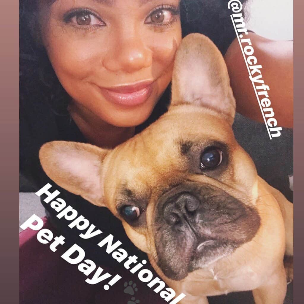 ティファニー・ハインズさんのインスタグラム写真 - (ティファニー・ハインズInstagram)「Happy National Pet Day from me and @mr.rockyfrench ! #embraceyourfierce #tiffersarmy #tiffanyhines #nationalpetday #frenchbulldog #frenchie #frenchiesofinstagram #frenchiesofinstagram #frenchielikestokiss #puppy #frenchiepuppy #cutemode #cutedogsofinstagram #frenchiesociety #frenchiegram #frenchbulldogsofinstagram #frenchbulldog #frenchbulldog_feature #frenchbully #frenchbullynation #frenchielove #frenchielove #frenchielove_feature #frenchielover #frenchielovers #frenchielife #frenchbulldogpuppy  #frenchbulldogpuppylove #puppiesofinstagramu #puppiesofinstagram #mrrockyfrench #bully #bullies」4月12日 7時43分 - tiffanyhines