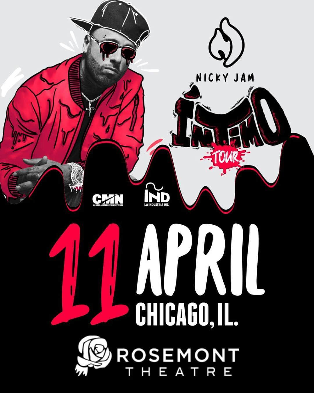 NICKY JAMさんのインスタグラム写真 - (NICKY JAMInstagram)「Hoy empezamos. En Chicago #intimotour  No se queden afuera」4月12日 7時55分 - nickyjam