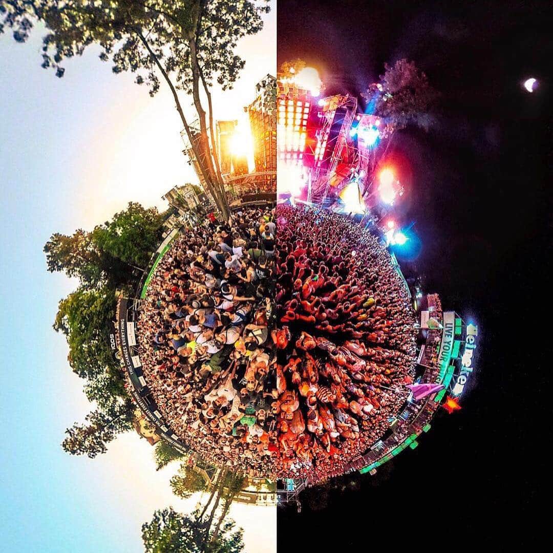 Official RICOH THETAさんのインスタグラム写真 - (Official RICOH THETAInstagram)「#TransformedByTHETA: Festival photography like you’ve never seen before. SWIPE ⬅️ to discover the infinite possibilities of THETA .  1st & 2nd 📸 : @ladymrva .  #theta360 #lifein360 #festivalseason #musicfestival #stage #concerts」4月12日 9時05分 - theta360official