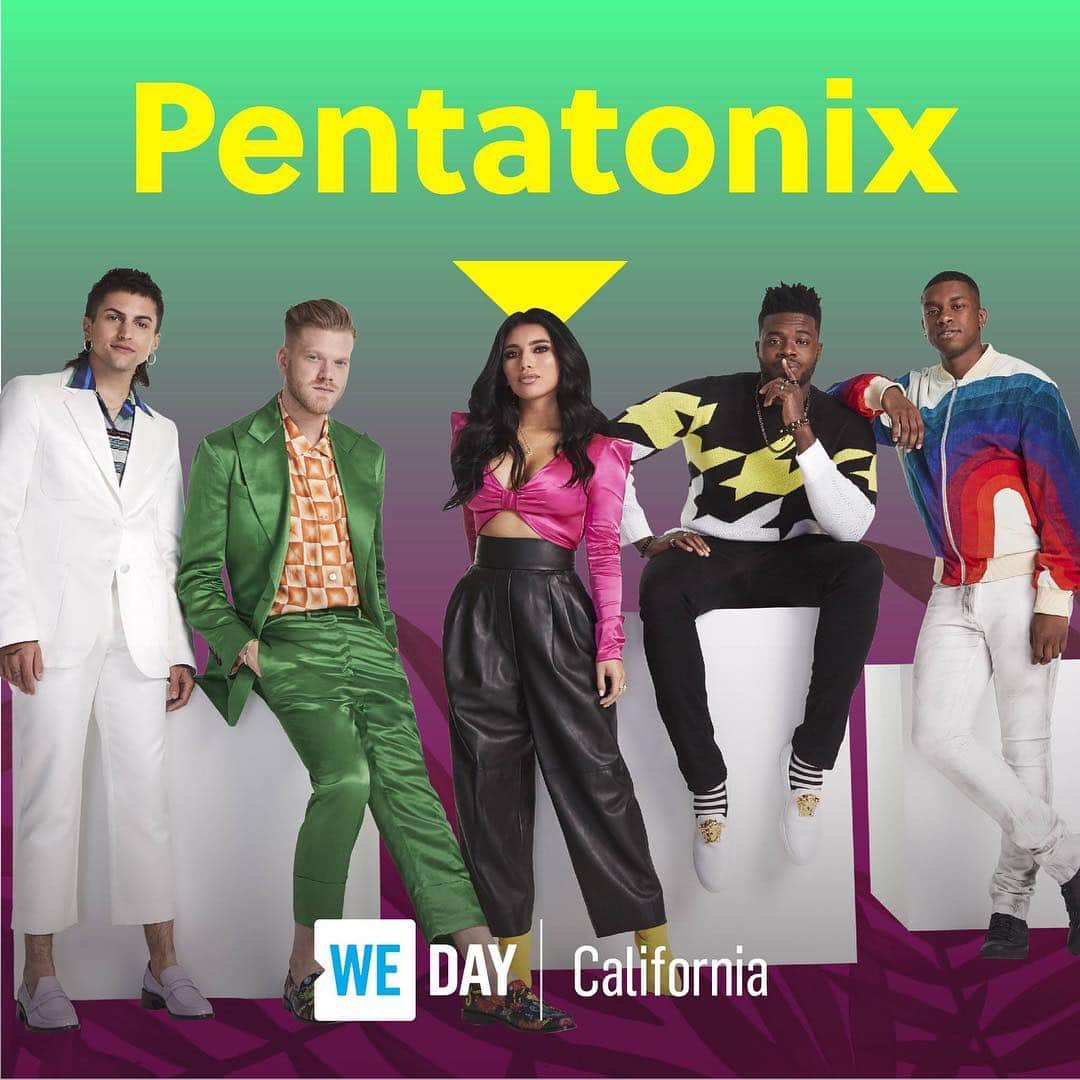 ペンタトニックスさんのインスタグラム写真 - (ペンタトニックスInstagram)「We're SO excited to be performing at @WeMovement’s #WEday on April 25th! It's our first time performing at the event and WE CAN'T WAIT to celebrate all of the people making a difference in the world. 🌎❤️ Learn more at https://bit.ly/2X35oEn.」4月12日 9時00分 - ptxofficial