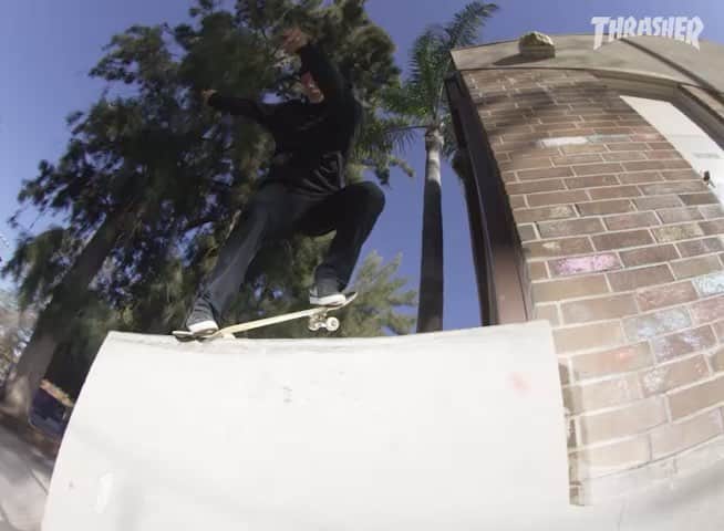 スラッシャーのインスタグラム：「Perched on that sw bs noseblunt like a TROPHY @carlosribeiro91 🏆 As seen in his @primitiveskate part on ThrasherMagazine.com 📡」