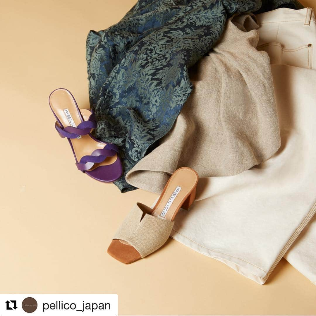 亀恭子さんのインスタグラム写真 - (亀恭子Instagram)「-PELLICO STYLING- . . . @pellico_japan web にて。 ペリーコ のシーズン毎のNEW SHOES に合わせたスタイリングを提案してます。 . #03が公開中。 . . . いよいよサンダル♫ 早く履きたいですね〜 . 初夏の靴とお洋服のお話。 ペリーコ Web 是非❤︎ . . PELLICO STYLING https://store.aman.ne.jp/pellico-feature/190227 . . #pellico #2019ss #shoes #iloveshoes #springhascome #mywork #specialthanks @beams_official #beams （衣装協力） . . . . #Repost @pellico_japan with @get_repost ・・・ PELLICO STYLING # 03﻿ ﻿﻿ 2019年春夏コレクションから﻿﻿ 洗練された女性へ向けた選りすぐりの﻿﻿ シューズを2月から5月に渡りご紹介。 ﻿﻿ ﻿﻿ ワードローブへのお洒落な取り入れ方を﻿﻿ スタイリストの亀恭子さんが﻿﻿ トータルコーディネート。﻿﻿ ﻿﻿ 4月は初夏の足元を上品に仕上げてくる﻿ “CANVAS SANDALS & TWIST ARCH SANDALS”﻿﻿ ﻿﻿ 亀恭子さんのスタイリングとともに﻿﻿ ぜひご覧くださいませ。﻿﻿ ﻿﻿ TOP URLよりご覧いただけます。﻿﻿ ﻿﻿ #styling﻿﻿ #pellico﻿﻿ #亀恭子﻿﻿ #スタイリング﻿﻿ #ペリーコ﻿﻿ #サンダル」4月12日 21時44分 - kame_kyo