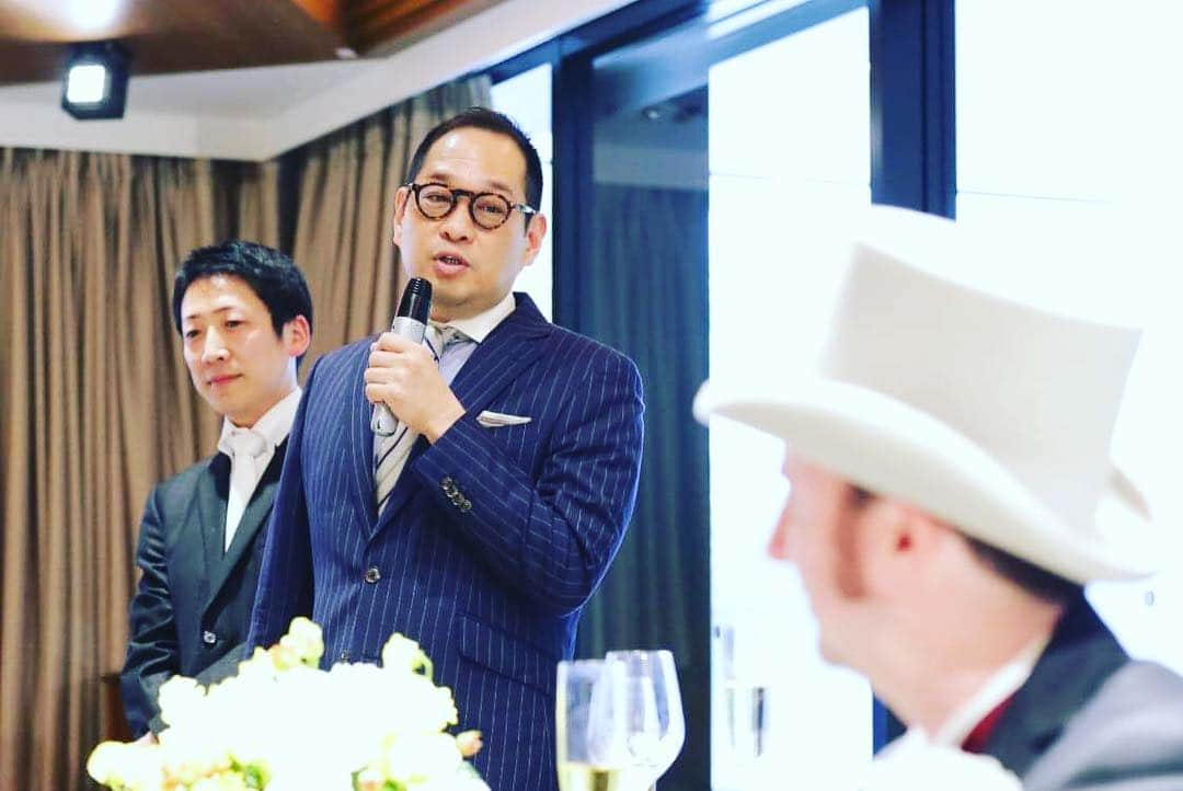 桂かい枝さんのインスタグラム写真 - (桂かい枝Instagram)「福龍くん、おめでとー  #結婚式 #めでたい」4月12日 21時28分 - kaishikatsura