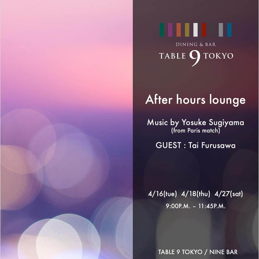 Table 9 TOKYO のグルメインスタ