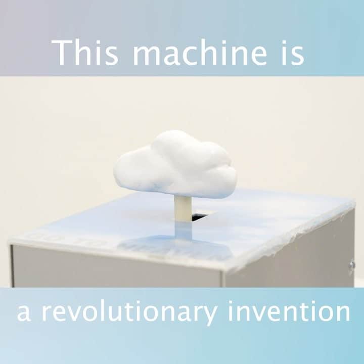 のインスタグラム：「Machine for Pleasant sleep🛌 This machine will send email to your boss to take day off,without sense of guilt to feign illness. _ #wastedcreations #mudazukuri #無駄づくり #無用發明 _ #electricalwork #mesh #sonymesh #ifttt #sleepdeprivation」