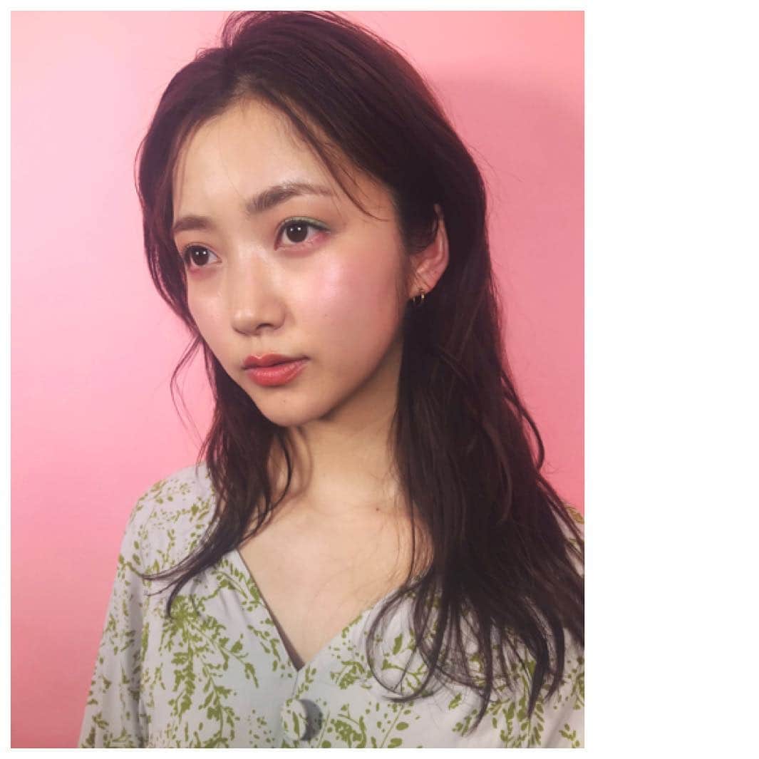 佐藤優津季のインスタグラム：「🍒@lumine_est ✖︎ @sweet_editors 🍒﻿﻿ 💄by @annashimazaki.com77 ﻿﻿ 👗 @sly_official ﻿ ﻿﻿ 使用コスメは @lumine_est のストーリーから👩🏻‍🦱﻿」