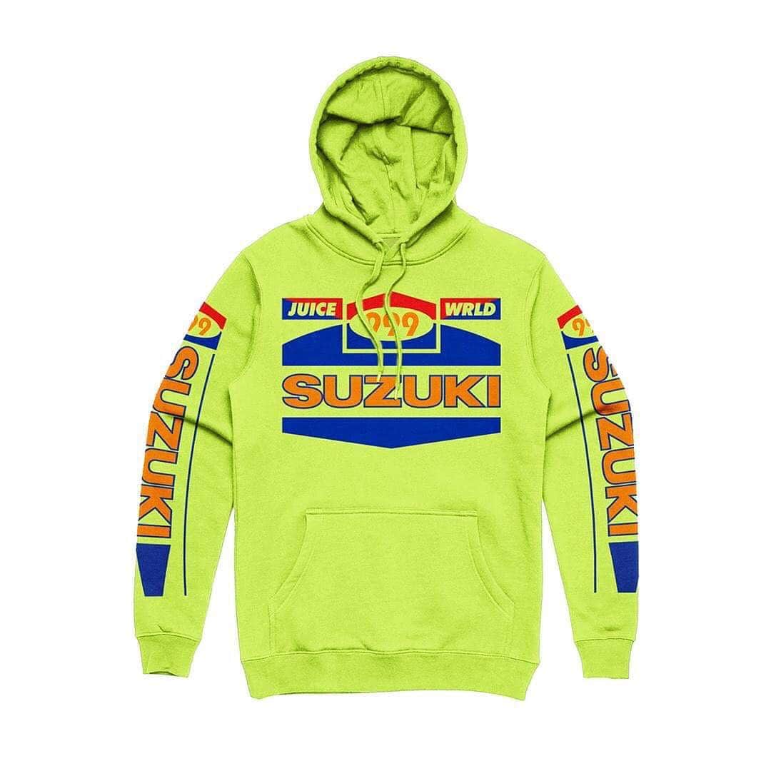HYPEBEASTさんのインスタグラム写真 - (HYPEBEASTInstagram)「@hypebeaststyle: @juicewrld999 and @suzukicycles have united for a limited-edition 'Death Race for Love' merch collection. The double-branded graphic range includes short- and long-sleeve t-shirts, hoodies and beanies in an array of colorways. The pieces will be available at his pop-up event at the Palm Springs Air Museum and on the @ntwrk app from April 12 to April 14. Photo: Suzuki」4月12日 15時49分 - hypebeast