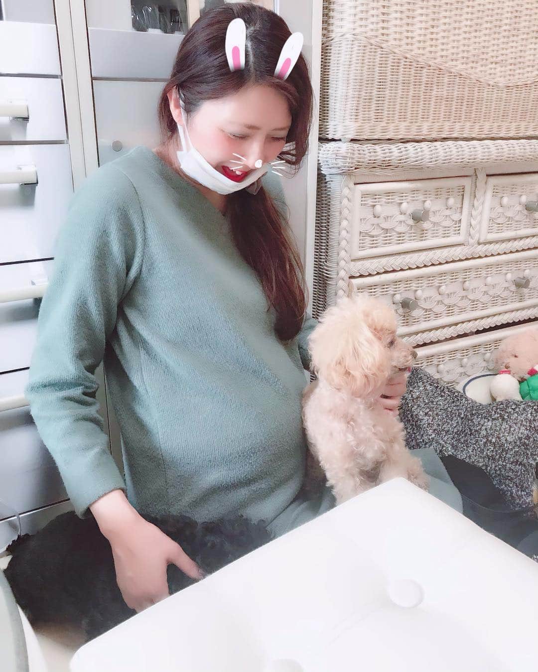 井上貴子のインスタグラム：「できたてホヤホヤのネイル^ ^  この20年くらいの付き合いの ネイリストはいよいよ臨月♡  しばらく逢えないのを 察したのか  今日はいつも以上に 紅緒も柊音もべったり♡  ネイリストが来れない3ヶ月 どうしようかなーってなって。  貴子さんならきっとダイジョブ！ って言って  一式置いていった 勇気あるネイリスト（笑）  GW明けに自分のを変える前に 誰か犠牲者が出るでしょうね。  ふふふふ。  Happyで^ ^  #井上貴子  #LLPWX #女子プロレス #紅緒と柊音 #トイプードル #ネイル」