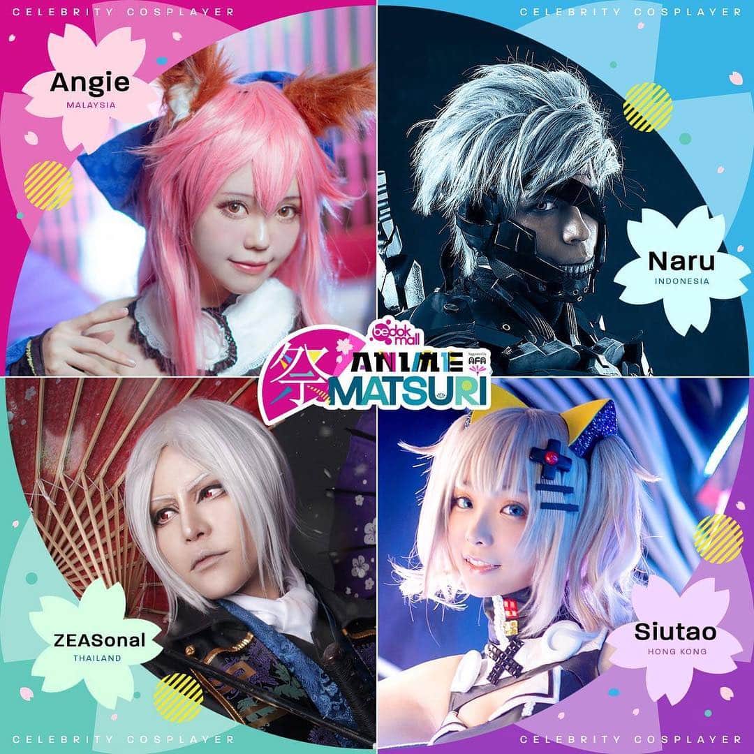 小桃のインスタグラム：「Just arrived in Singapore!!! 🛬✨ See you guys tomorrow at Bedok Mall Anime Matsuri 2019!!! 🥰  #BMAM19 #bedokmall #bedokmallanimematsuri #cosplay #cosplayer」