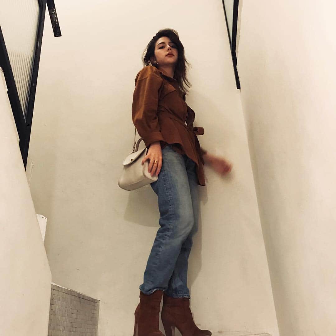 ジェイミー夏樹さんのインスタグラム写真 - (ジェイミー夏樹Instagram)「重ね着してやっとこのジャケット？羽織れた😅❤️」4月12日 18時12分 - jaimie__official