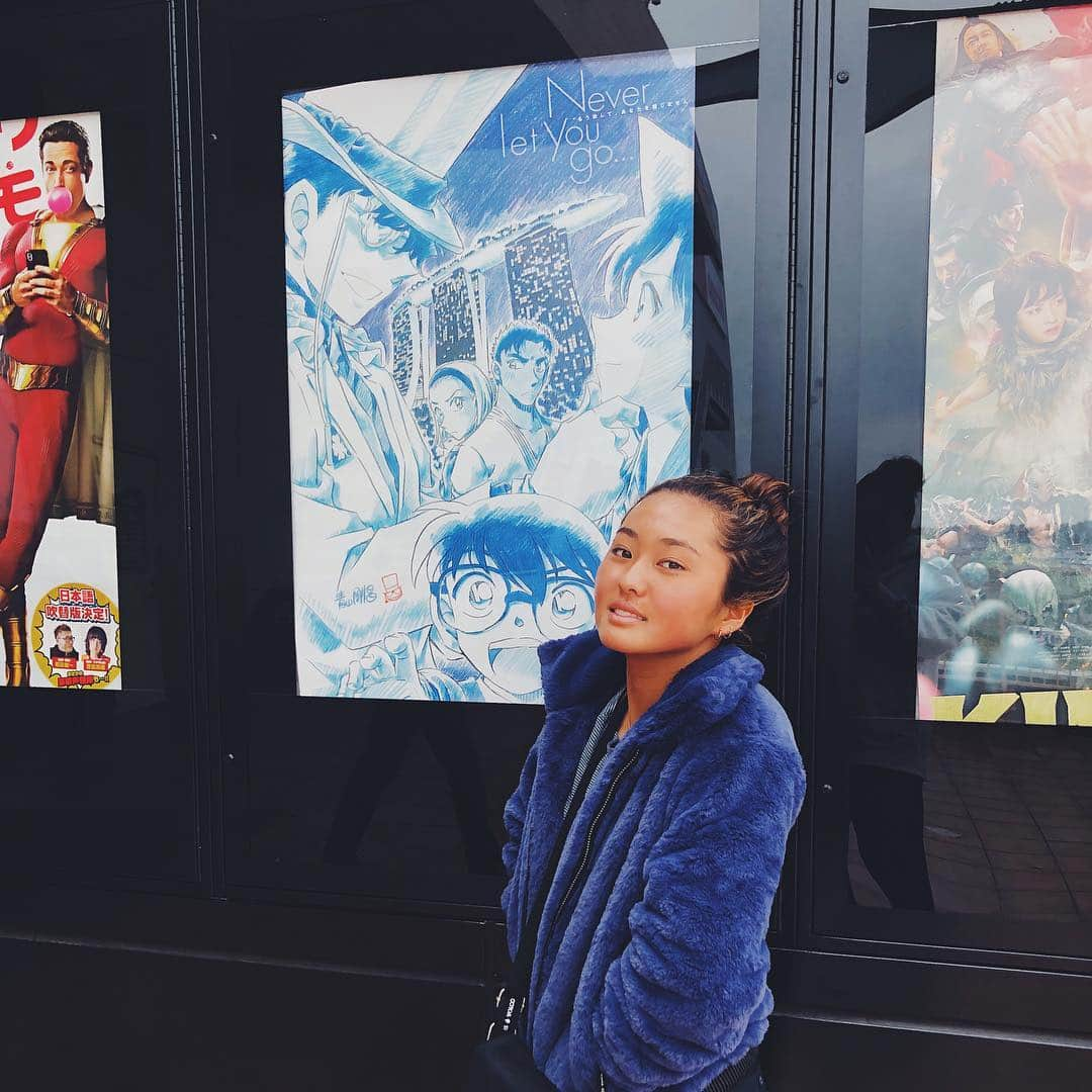 脇田紗良さんのインスタグラム写真 - (脇田紗良Instagram)「Went to go watch the new movie from my favorite anime🥰💙💙 #名探偵コナン  #detectiveconan #オタクですみません」4月12日 18時43分 - sara_wakita1010