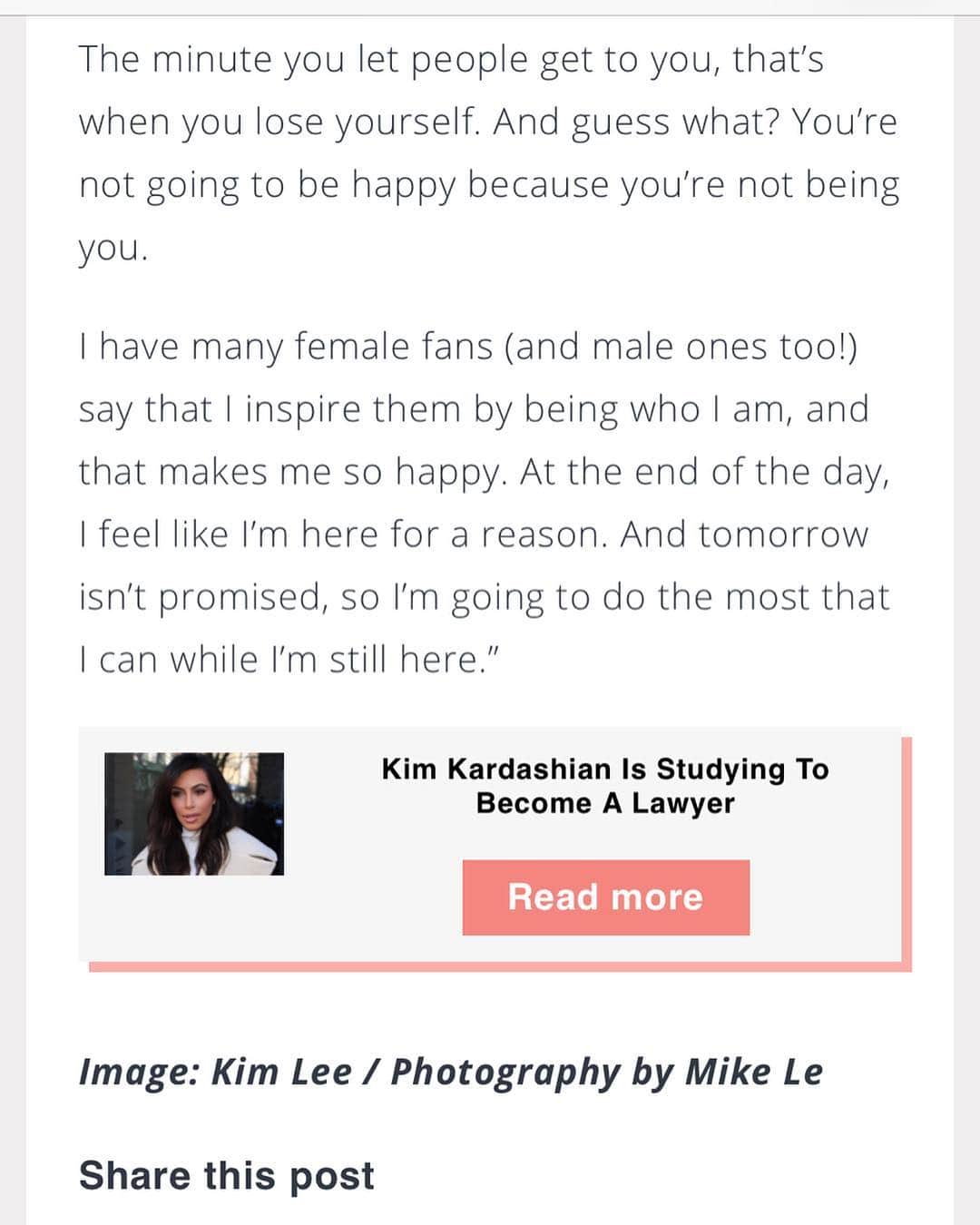 キム・リーさんのインスタグラム写真 - (キム・リーInstagram)「My Interview with @cleo_singapore Swipe ➡️ #KimLee」4月12日 19時17分 - kimlee