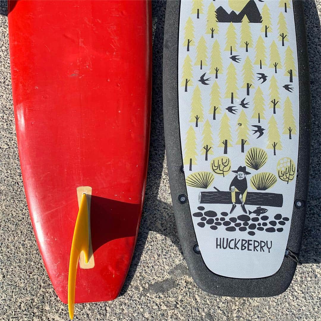 花井祐介さんのインスタグラム写真 - (花井祐介Instagram)「Early 1960’s Hobie  2018 @almondsurfboards x @huckberry  So different but both fun! Thanks @rustyoldcamera to take me surf!」4月13日 5時50分 - hanaiyusuke