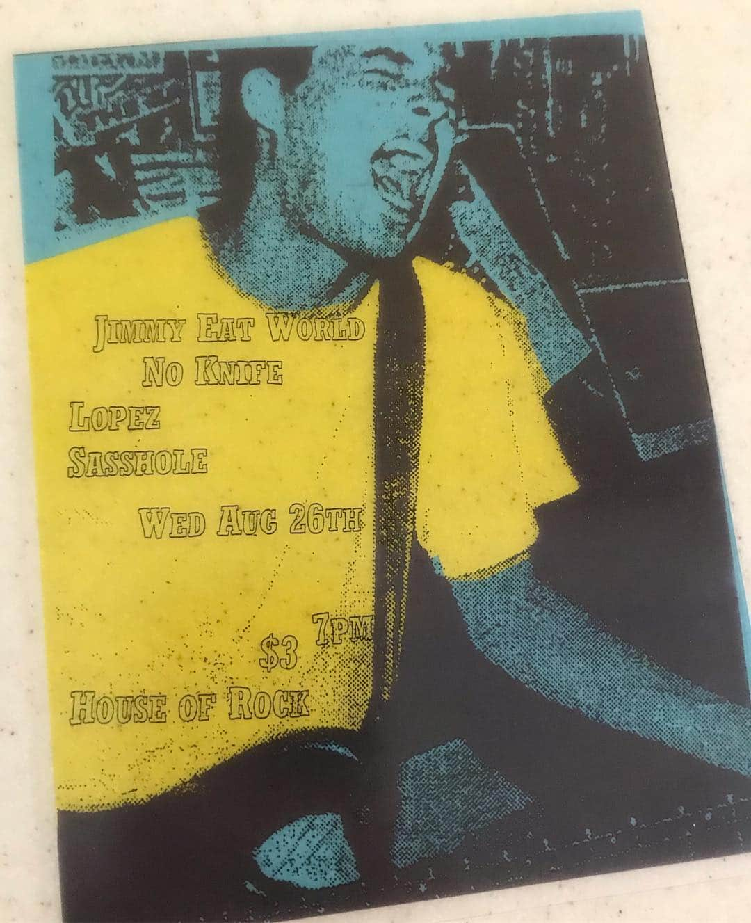 ジム・アドキンスさんのインスタグラム写真 - (ジム・アドキンスInstagram)「Come check out us and No Knife at the house of rock for only 3 bucks! Oh wait, this is from 1999. Nevermind.」4月13日 6時36分 - jimadkins