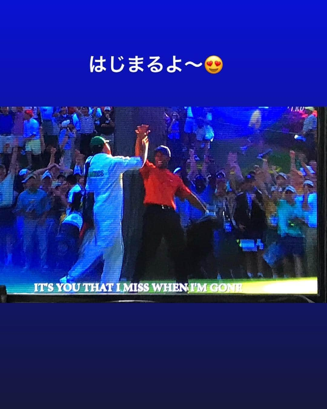 川原由維さんのインスタグラム写真 - (川原由維Instagram)「始まった〜‼️ 夢の祭典⛳️ ドキドキワクワク💓 寝不足なのは仕方ない🤣  #マスターズ #夢の祭典 #ゴルフ #ドキドキ#ワクワク」4月12日 22時20分 - yui5520