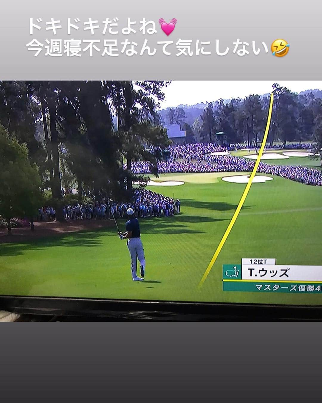 川原由維さんのインスタグラム写真 - (川原由維Instagram)「始まった〜‼️ 夢の祭典⛳️ ドキドキワクワク💓 寝不足なのは仕方ない🤣  #マスターズ #夢の祭典 #ゴルフ #ドキドキ#ワクワク」4月12日 22時20分 - yui5520