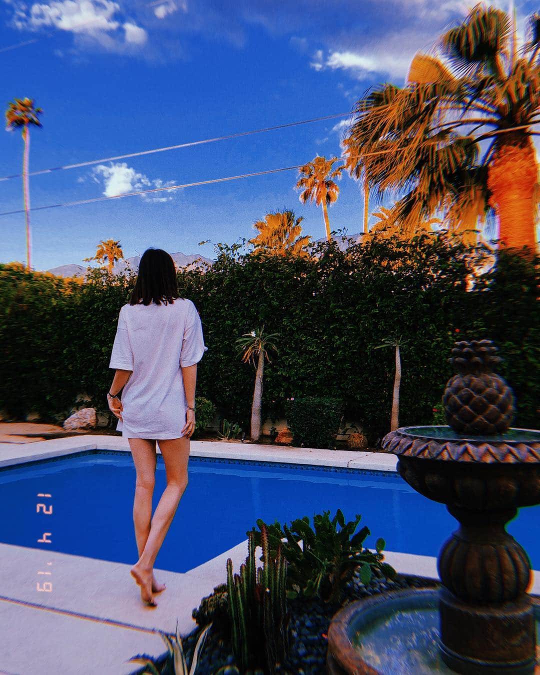 のインスタグラム：「Good morning from one of my favorite places in the world; Palm Springs! 🌴 #palmsprings #coachella」
