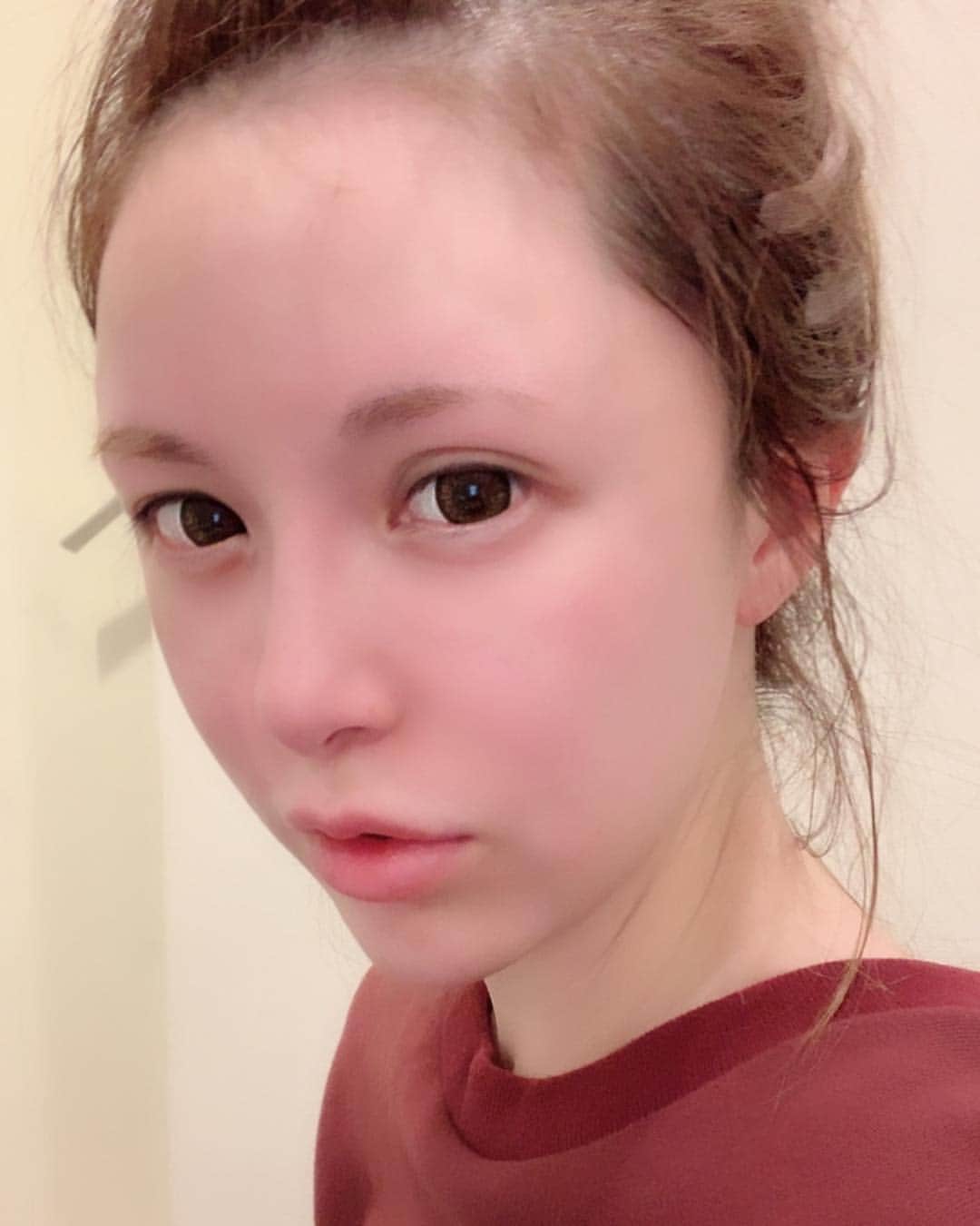 森藤恵美さんのインスタグラム写真 - (森藤恵美Instagram)「トレーニング後 After 顔真っ赤🐙 たくさん汗出して、鍛えたぞ💪 クタクタだぞ～😵」4月13日 0時04分 - emi_morifuji