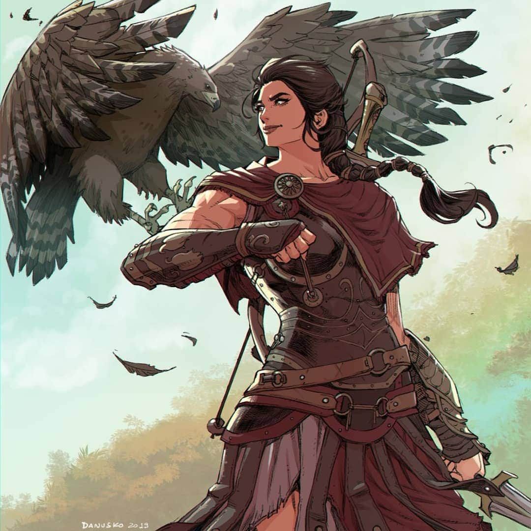 Ubisoftさんのインスタグラム写真 - (UbisoftInstagram)「It's #fanartfriday everyone! Check out this beautiful #assassinscreedodyssey pic from Twitter user DanuskoCampos 🎨🖌️」4月13日 0時09分 - ubisoft