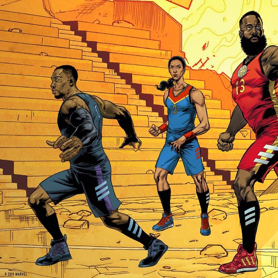 Sneaker Newsさんのインスタグラム写真 - (Sneaker NewsInstagram)「adidas Basketball joins with the Marvel Avengers for a “Heroes Among Us” Collection inspired by Iron Man, Black Panther, Captain America, Captain Marvel, and Nick Fury. The shoes release on 4/26 - the same day as the Avengers: Endgame premier. For a detailed look, tap the link in our bio.」4月13日 0時31分 - sneakernews