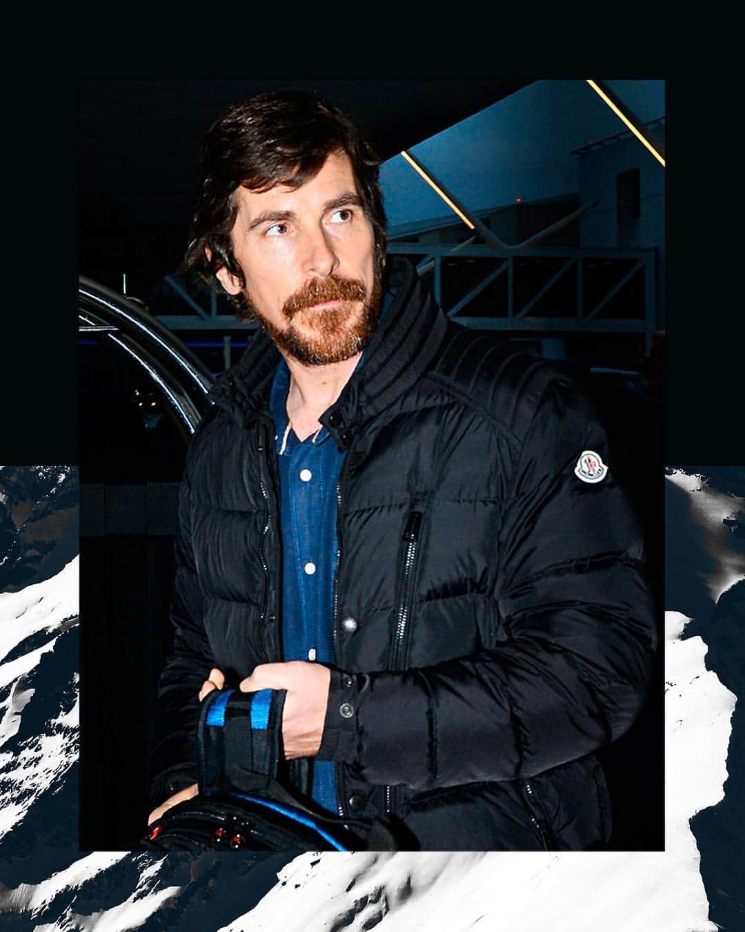 モンクレールさんのインスタグラム写真 - (モンクレールInstagram)「#MonclerFriends: Christian Bale _ On the move, looking smooth.」4月13日 0時27分 - moncler