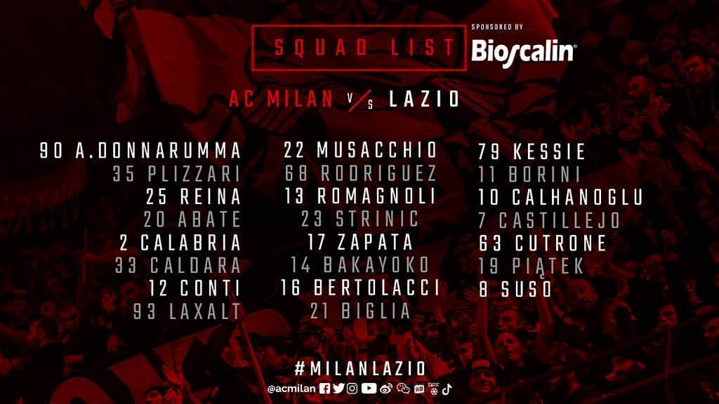 ACミランさんのインスタグラム写真 - (ACミランInstagram)「@contiandrea12 makes the 23-man squad for #MilanLazio 🔴⚫ Conti torna tra i convocati per la sfida contro la Lazio 🔴⚫」4月13日 1時13分 - acmilan