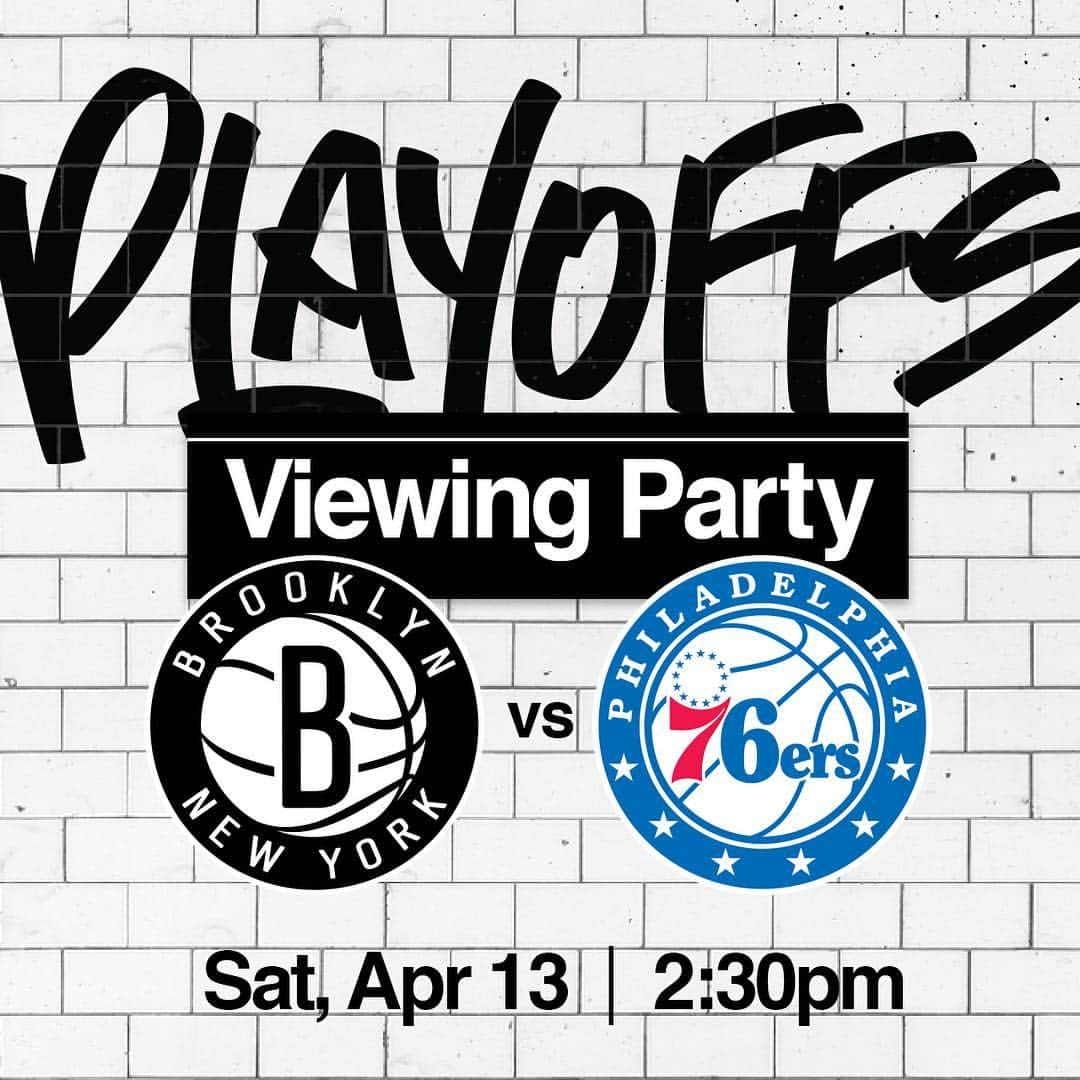 Brooklyn Netsさんのインスタグラム写真 - (Brooklyn NetsInstagram)「🗣 Be there at Kings Beer Hall tomorrow for our Game 1 viewing party!! ▪️ Free prizes throughout, including playoff tickets! ▪️ 21+ only」4月13日 2時54分 - brooklynnets