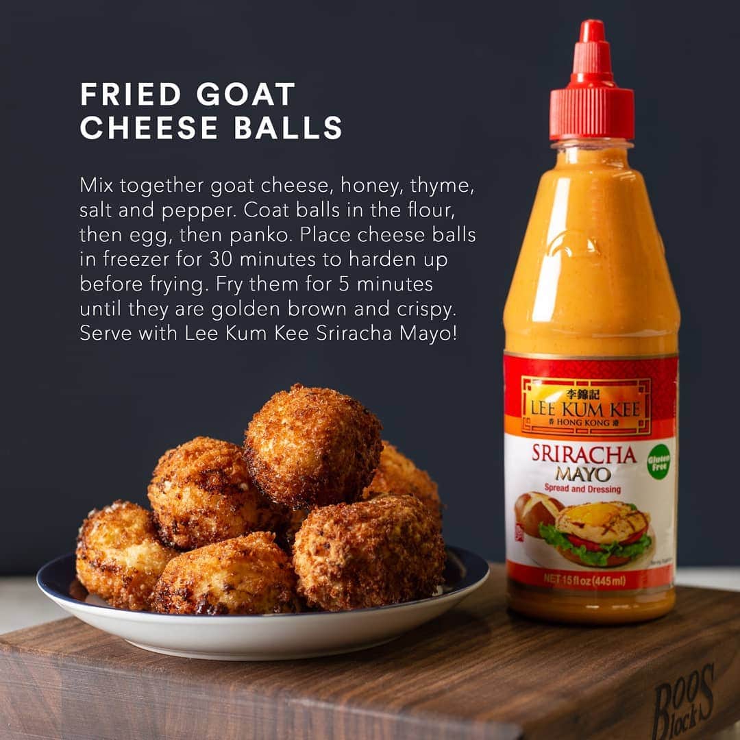 Lee Kum Kee USA（李錦記）さんのインスタグラム写真 - (Lee Kum Kee USA（李錦記）Instagram)「Sweet, savory, cheesy, and spicy, all in one bite! Try these Fried Goat Cheese Balls for a delicious snack today!  Find the full recipe by following the link in the bio」4月13日 3時08分 - leekumkeeusa