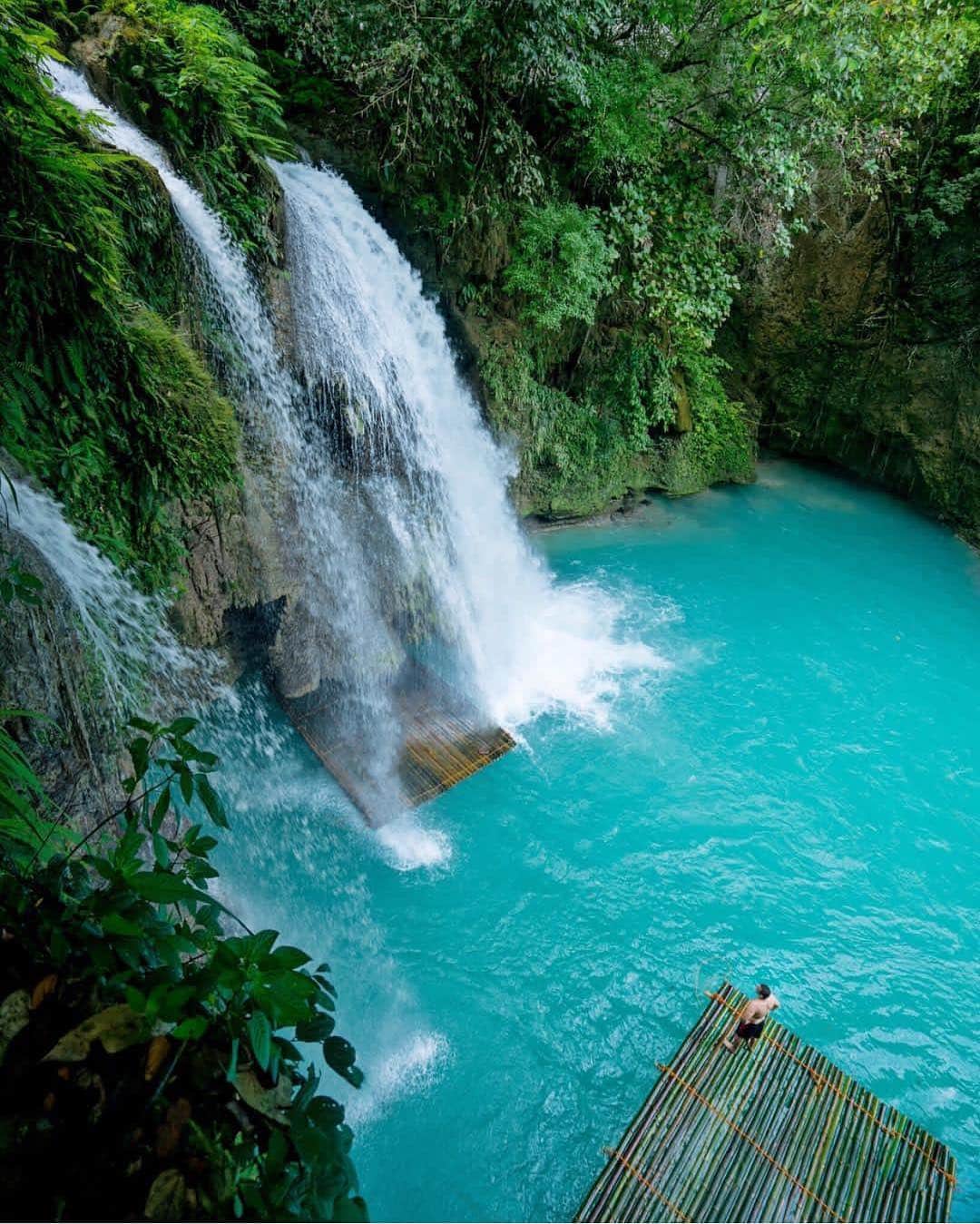 Wonderful Placesさんのインスタグラム写真 - (Wonderful PlacesInstagram)「Kawasan Falls - The Philippines ✨💚💚💚✨ Pictures by ✨✨@timothysykes✨✨ go follow this self-made millionaire who travels the world while teaching others how to become  millionaires too!」4月13日 4時22分 - wonderful_places