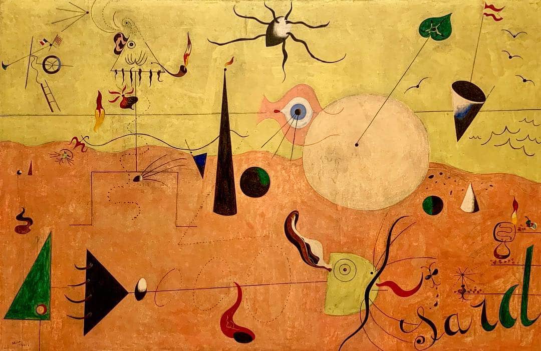 Giovanna Antonelliのインスタグラム：「Um pouco de arte pra vcs!! Olha q sensacional a expressão desse artista gênio #Miró  Fico viajando, olhando tantos detalhes e sentimentos. Demais!!!」