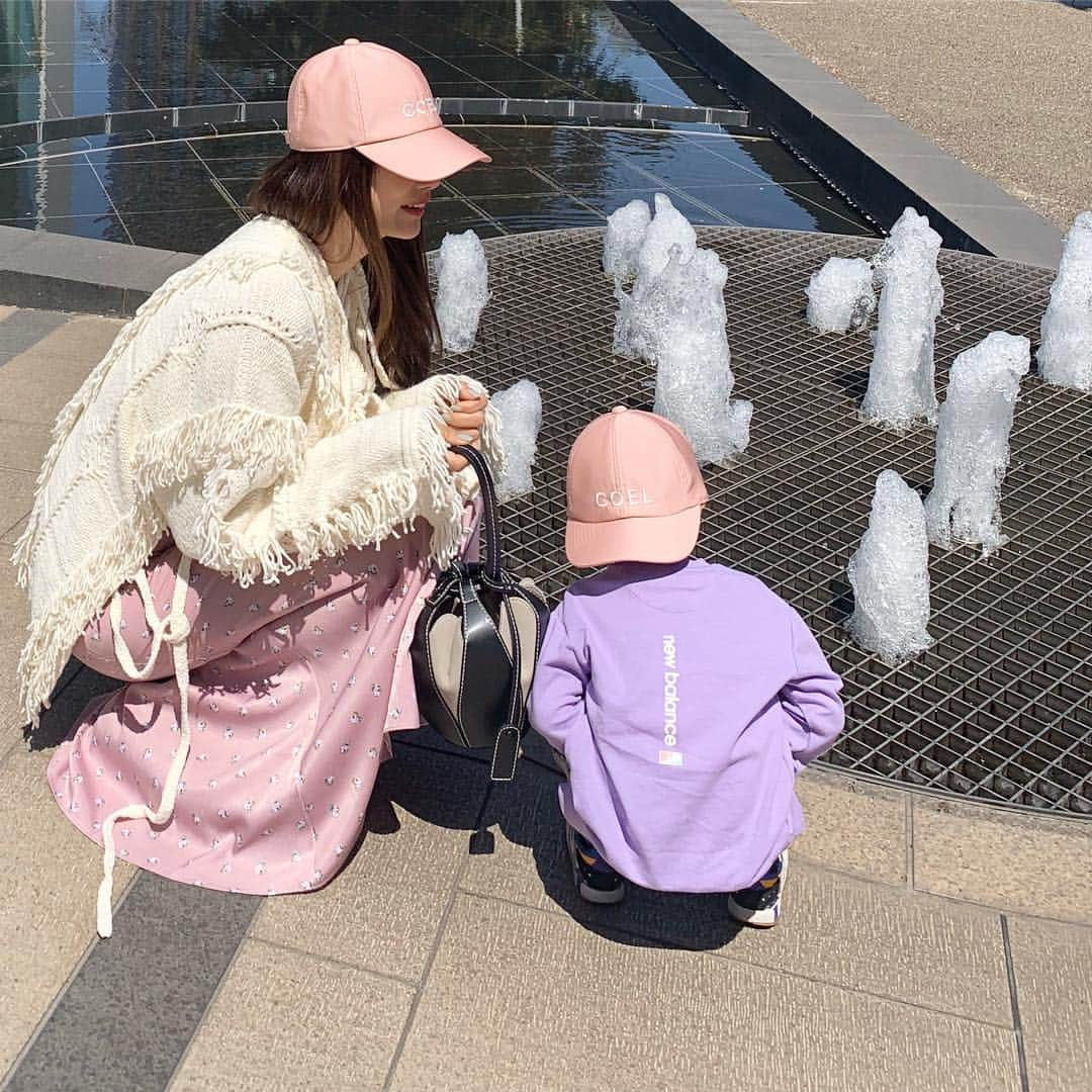 ヨンアさんのインスタグラム写真 - (ヨンアInstagram)「気持ち良く晴れた週末はとても幸せ🌸 #family#spring#love#happy#pink」4月13日 16時19分 - youn1029