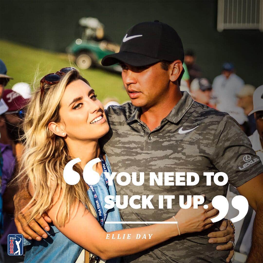 PGA TOURさんのインスタグラム写真 - (PGA TOURInstagram)「The wife is always right. @jasondayofficial fought through a back injury and shot a 67. He's tied for the lead.」4月13日 7時40分 - pgatour