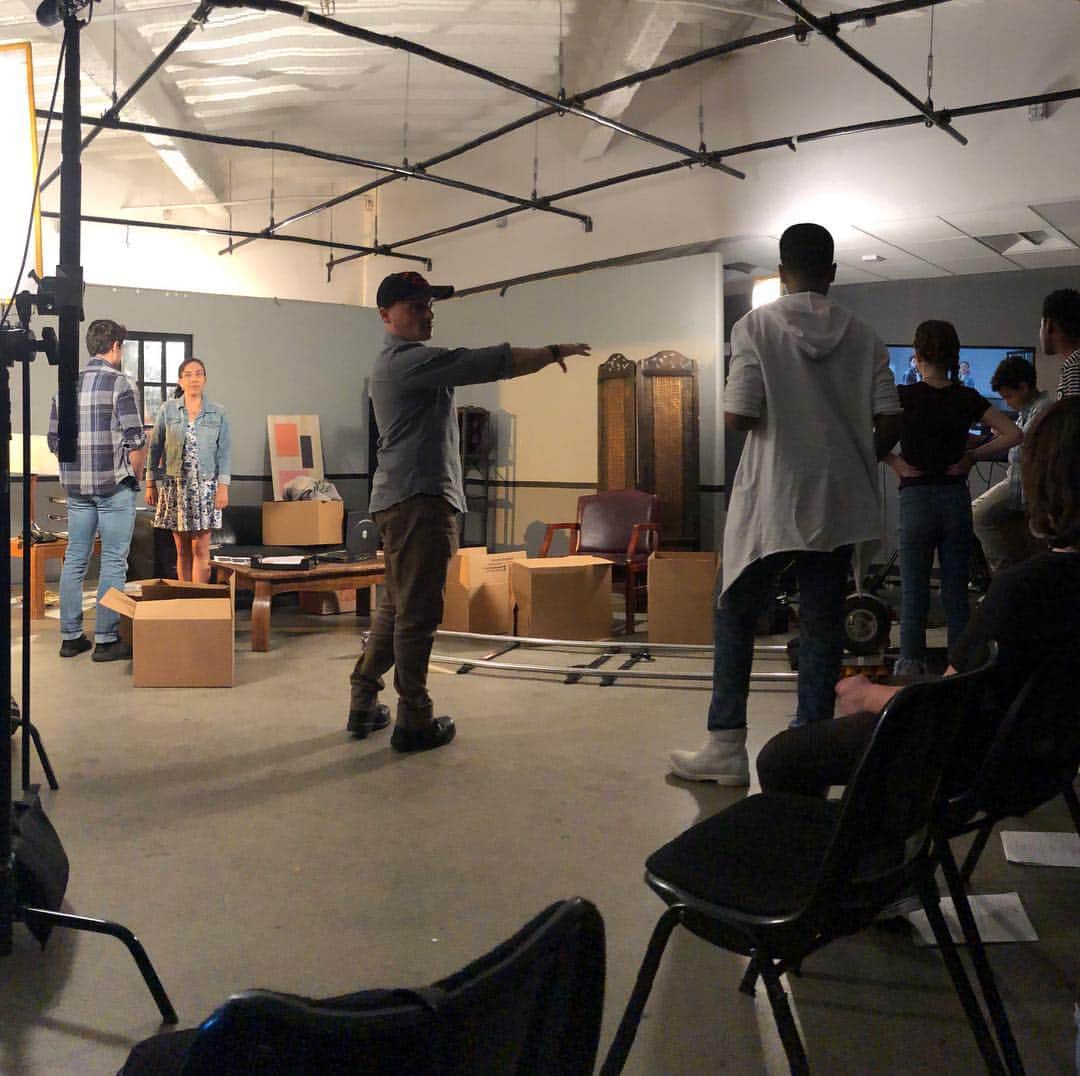のインスタグラム：「Had a great time with @lookingaheadprogram at the @newyorkfilmacademy today! i was the boom mic operator! #filmmaking #newyorkfilmacademy」