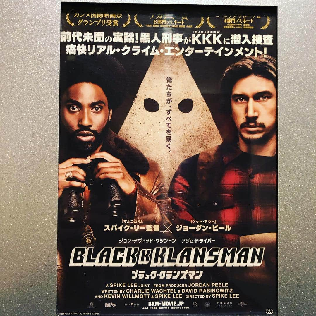 落合隼亮さんのインスタグラム写真 - (落合隼亮Instagram)「#blackkklansman #spikelee #shitisstillhappening #heavy #america #murica #weneedtostepupourgame」4月13日 8時20分 - ottieshun