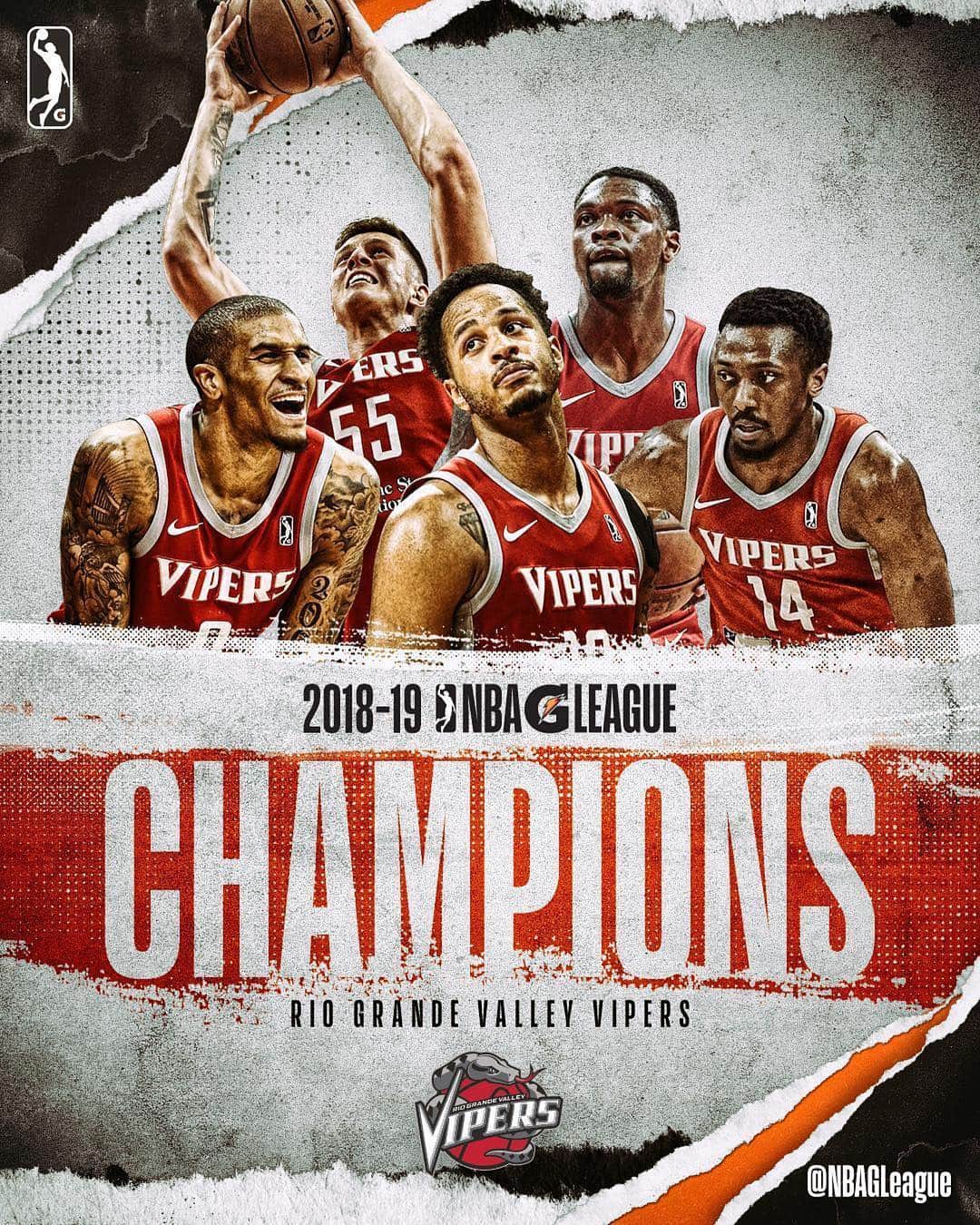 NBAさんのインスタグラム写真 - (NBAInstagram)「🏆 CHAMPIONS 🏆 The @houstonrockets affiliate @rgvvipers win their third #NBAGLeague championship in franchise history with a 129-112 #GLeagueFinals win over @longislandnets! (repost @nbagleague)」4月13日 12時38分 - nba
