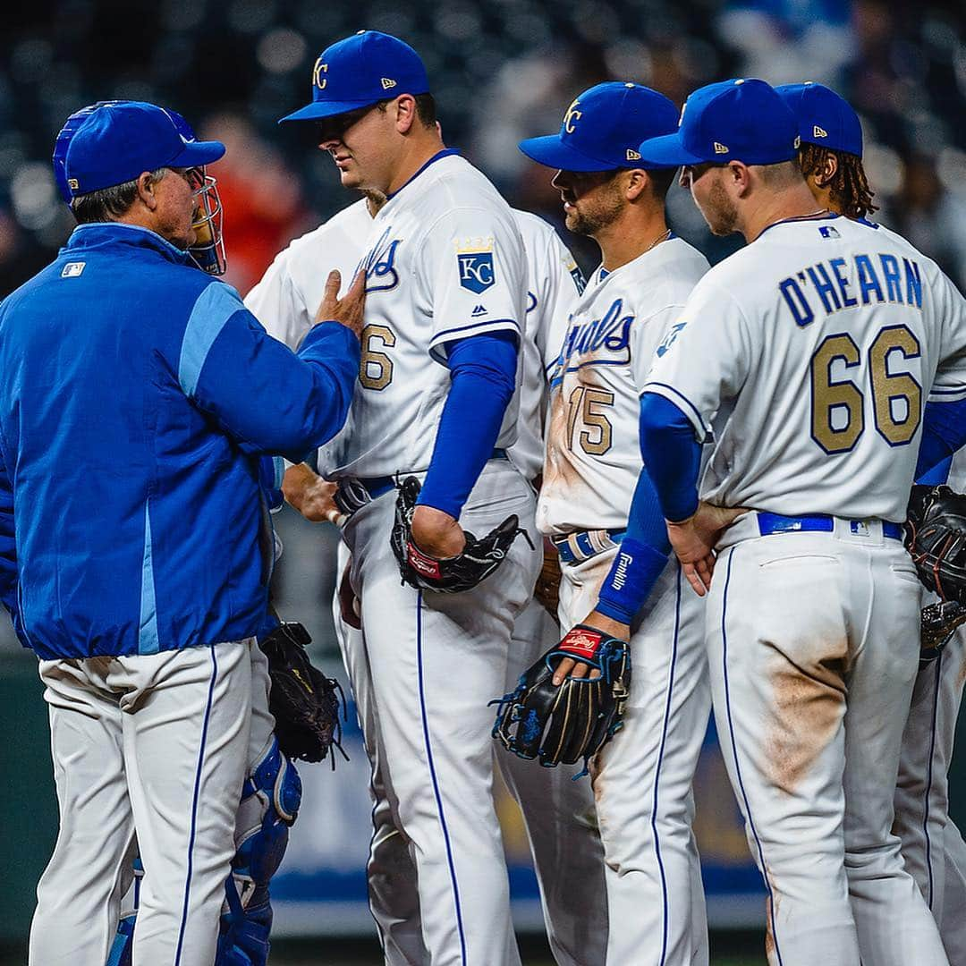 カンザスシティ・ロイヤルズさんのインスタグラム写真 - (カンザスシティ・ロイヤルズInstagram)「Double-digit Ks for the first time in his career. #AlwaysRoyal」4月13日 13時01分 - kcroyals