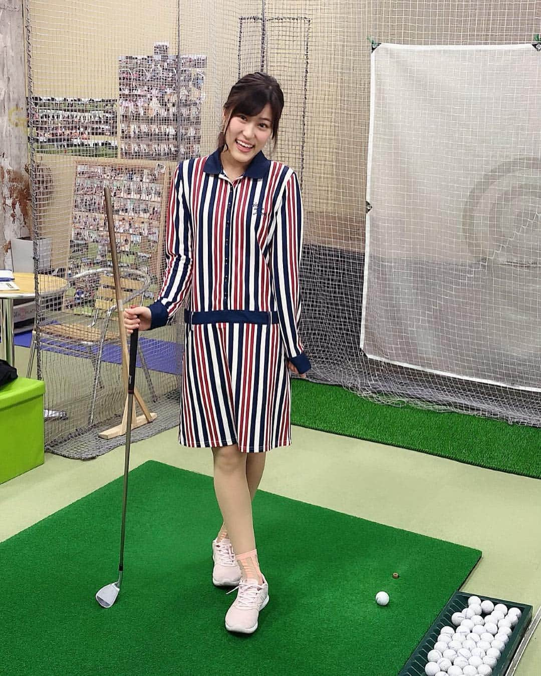 竹内里奈さんのインスタグラム写真 - (竹内里奈Instagram)「⛳️ ゴルフのレッスン〜♡ #ゴルフ女子 #ゴルフコーデ #ゴルフ好きな人と繋がりたい #ゴルフレッスン #ゴルフウェア #kissonthegreen #アナウンサー #フリーアナウンサー #竹内里奈」4月13日 13時17分 - rina.takeuch