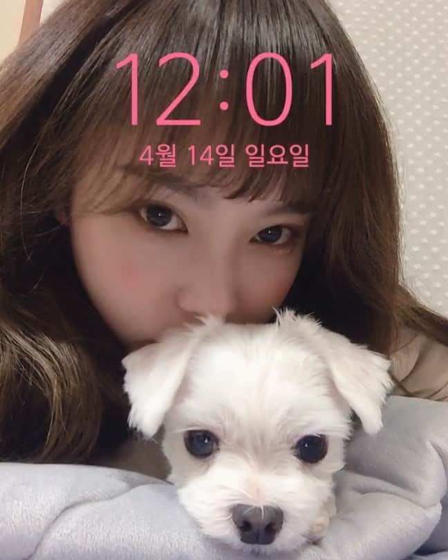 ハ・ウンジンのインスタグラム：「나이먹어도좋아 질리지않아 늘짜릿해 비가온다그래두좋아....😨 해피내생일🎂 #20190414」