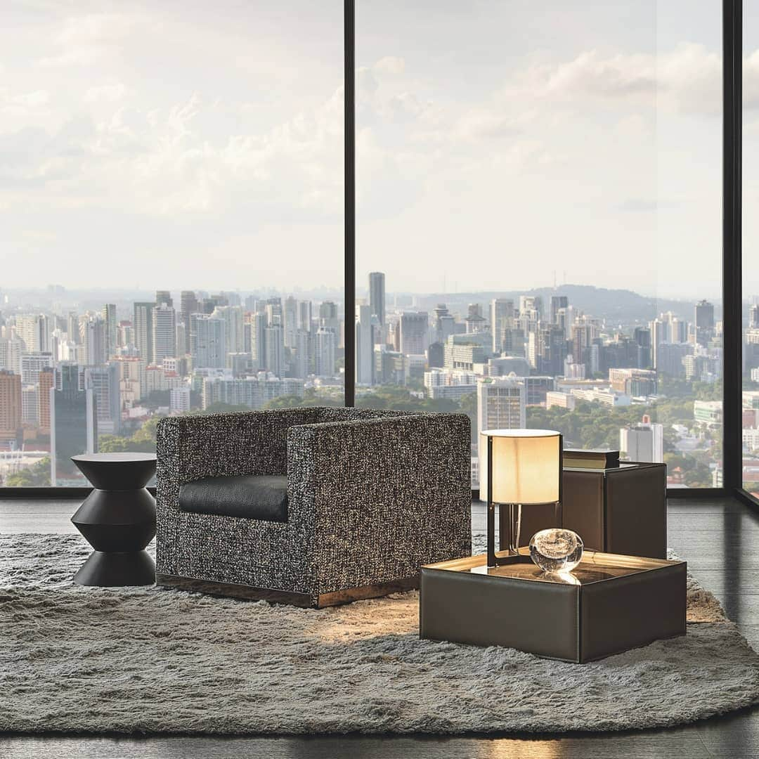 Minotti Londonさんのインスタグラム写真 - (Minotti LondonInstagram)「The iconic cubic Suitcase armchair, designed by @rudidord in 1997, gets an overhaul in the 2019 edition of Suitcase Line, providing a contemporary take on the concept and geometric rigour of the original piece, characterised by new details. "Suitcase was born as a declaration of intent, indicating the change that Minotti wanted to give to its new path.  It was an armchair without particular features, without exuberance in form, minimal, but with a different interpretation... We have added new sensations to its lines, the same work we did on the shapes has been applied to the surfaces, too." Tap the link in our bio to book your appointment to see the new collection at the Minotti London showroom.  #furniture #design #designer #chair #armchair #salonedelmobile #salonedelmobile2019 #minotti #minottilondon #luxurydesign #luxury #iconic #furnituredesign #london」4月14日 0時41分 - minottilondon