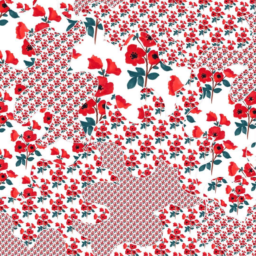 関根正悟さんのインスタグラム写真 - (関根正悟Instagram)「TRY&ERROR ・ 誰も持ってない新しい見え方や誰も知らない道は常にあるはずだから試行錯誤は続く。。。👀 ・ #textiledesign #flowerprint  #shogosekine」4月14日 1時17分 - shogosekine0319
