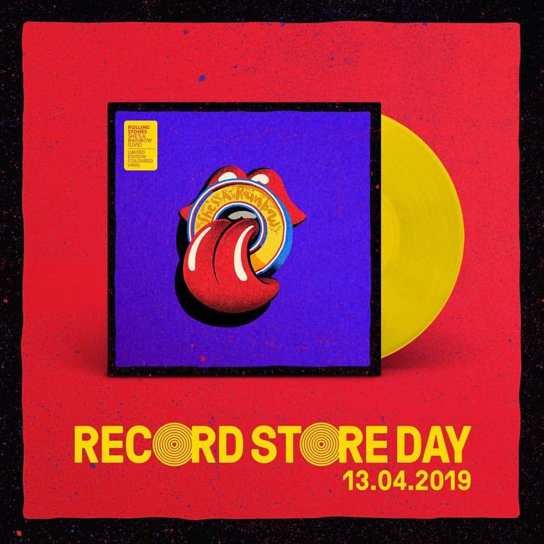 The Rolling Stonesさんのインスタグラム写真 - (The Rolling StonesInstagram)「Today we’re celebrating #RecordStoreDay by releasing a limited edition 10’’ coloured vinyl – one sided, featuring 🌈‘She’s A Rainbow’🌈 Live at U Arena Paris 25/10/17!  Available today only! Find out more @recordstoreday #recordstoreday #therollingstones #vinyl #limitededition #shesarainbow」4月13日 17時13分 - therollingstones