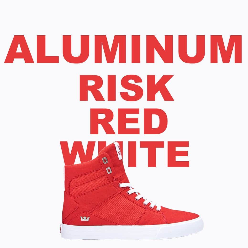 SUPRA TOKYOさんのインスタグラム写真 - (SUPRA TOKYOInstagram)「NEW ARRIVALS -ALUMINUM- " RISK RED WHITE "  In Store & Online.  #supratokyo #sneaker」4月13日 19時41分 - supratokyo
