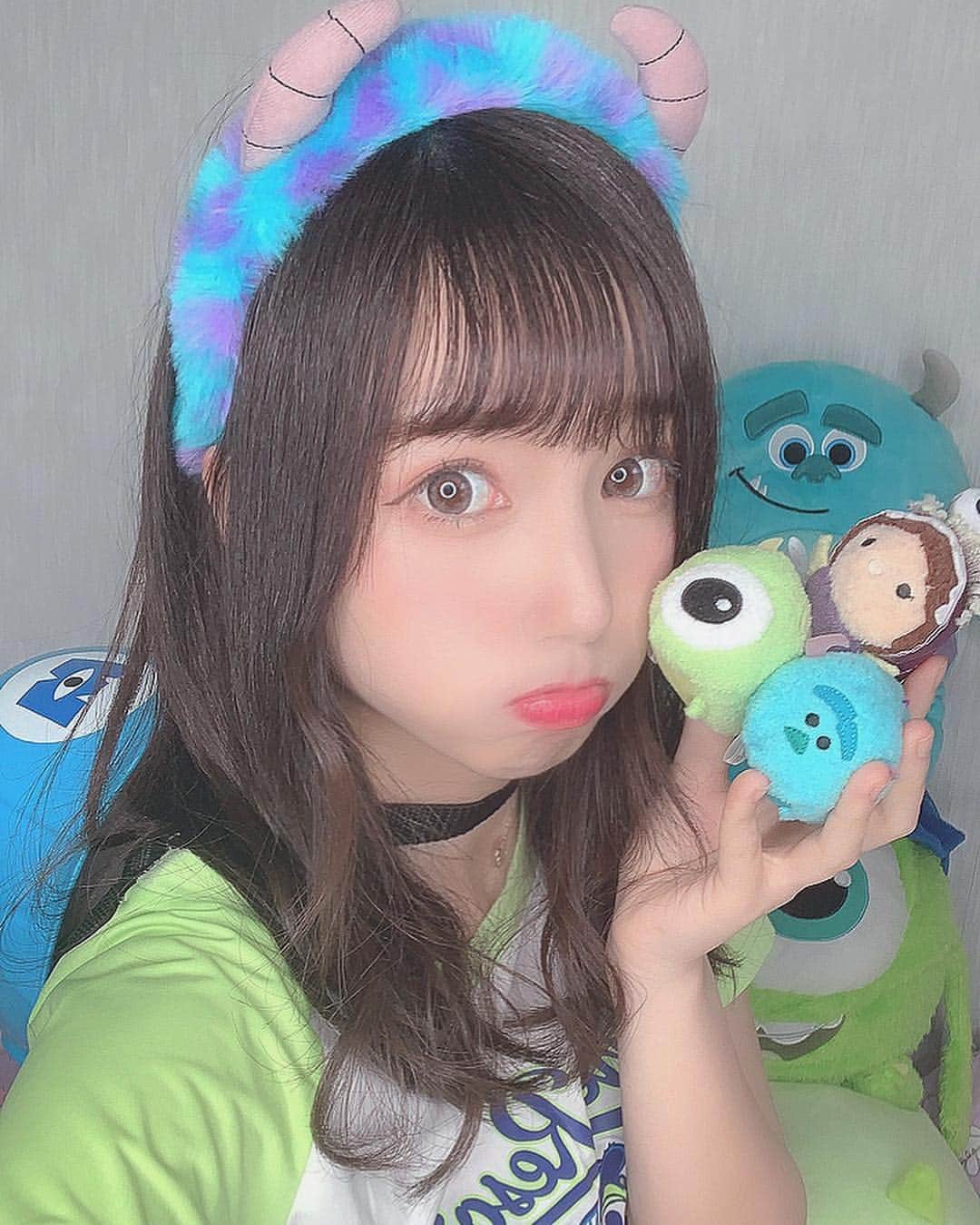 稗田智優さんのインスタグラム写真 - (稗田智優Instagram)「* ． ． 💙💚モンスターズ・インク💚💙 ． *」4月13日 19時50分 - _chiyuu_