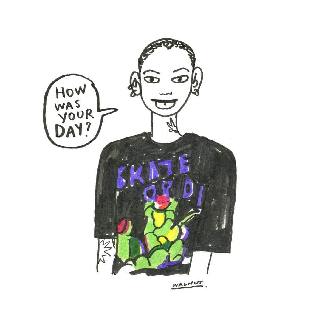 WALNUTさんのインスタグラム写真 - (WALNUTInstagram)「#walnut_fashionillustration 🌶 □ fantastic 😄 □ emotional 🥺 □ not great 🙃 □ pretty good 🙂 ✔️okay 🤓」4月13日 20時21分 - walnut_illustration