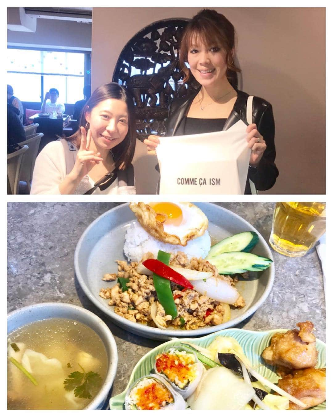 輝良まさとさんのインスタグラム写真 - (輝良まさとInstagram)「・ 恵比寿でランチ😆✨ ・ 大好きなタイ料理を食べながら沢山お喋りできて大満足❤️ パクチーは苦手だけど、やっぱりタイ料理は好きだ🥰 ・ #休日#晴天#春日和#ランチ#恵比寿#ブルーパパイアタイランド#タイ料理#大好き#ガパオライス#美味しかった#大満足#さて#いよいよ#明日#宝塚#花組#観劇#ドキドキ#ワクワク#楽しみだ」4月13日 20時30分 - kirahama0703