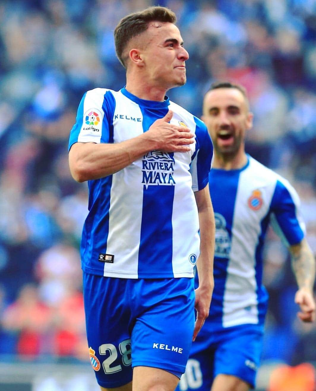 LFPさんのインスタグラム写真 - (LFPInstagram)「When you score your first goal in #LaLigaSantander! 💥💙 • #LaLiga #Pedrosa #Espanyol #Football #Goals」4月13日 20時34分 - laliga